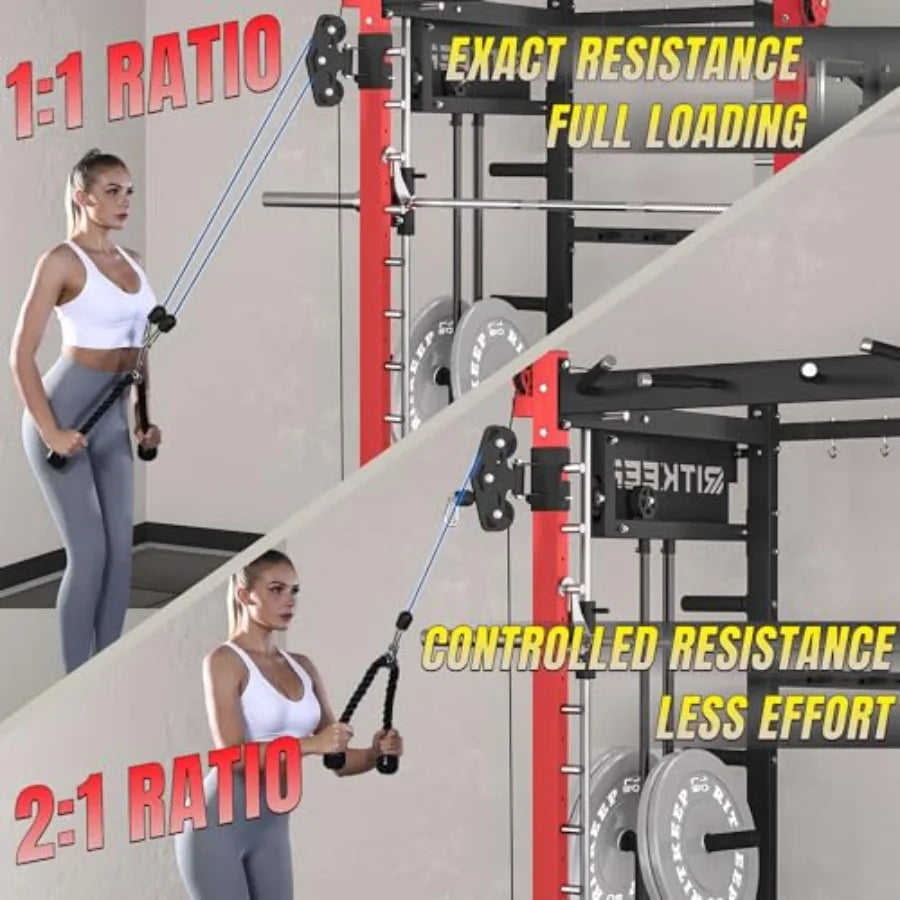 Smith Machine with Jammer Arms