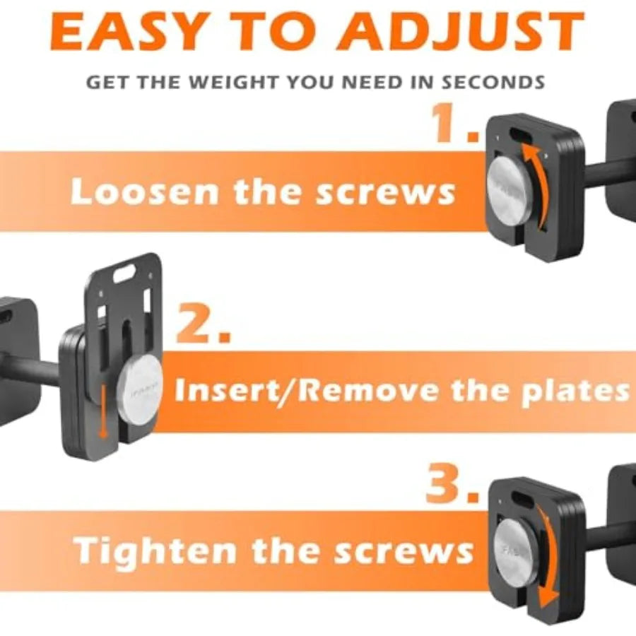 80LB Hex Adjustable Dumbbell