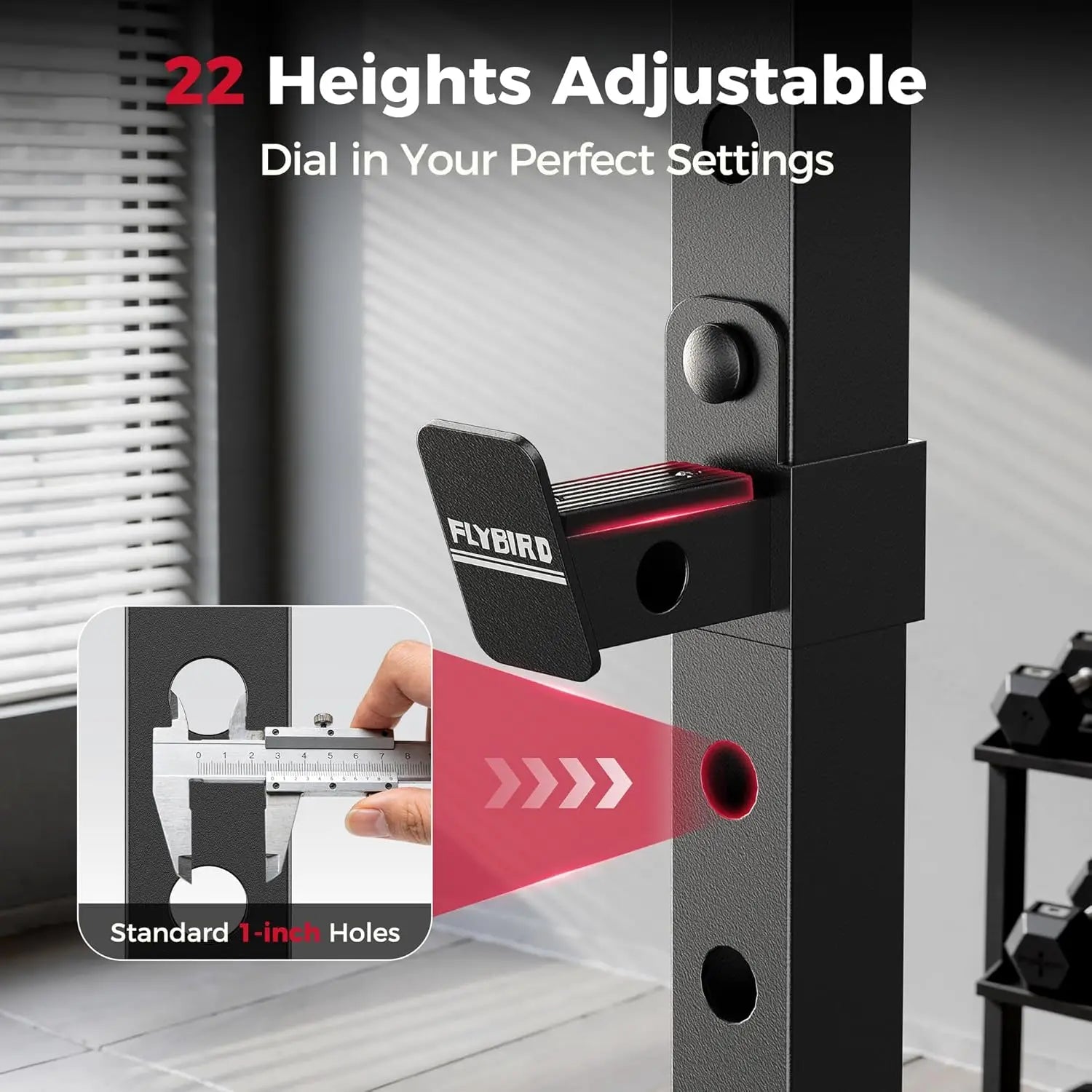 Squat Rack with Pull-Up Bar, Adjustable Multi-Functional Power Rack, Inner Width Squat Rack Stand Suitable for, Customized