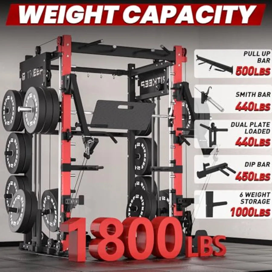 Smith Machine with Jammer Arms