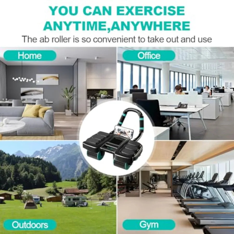 Auto Rebound Ab Roller (4-Wheel)