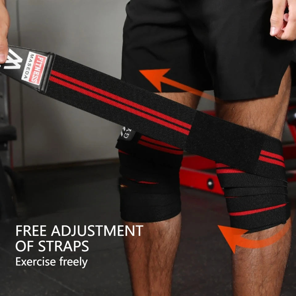 GTUBIKE 1PCS Sports Knee Wraps for Men & Women | Ideal for Cross Training, Gym Workouts, Weightlifting, Fitness & Powerlifting