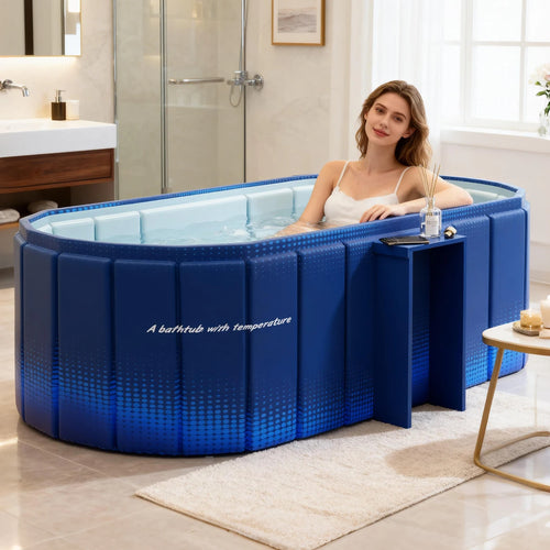 1PC Portable Bathtub Ice Bath Tub - Foldable Collapsible Bathtub for Adult Shower Bathroom Hot SPA