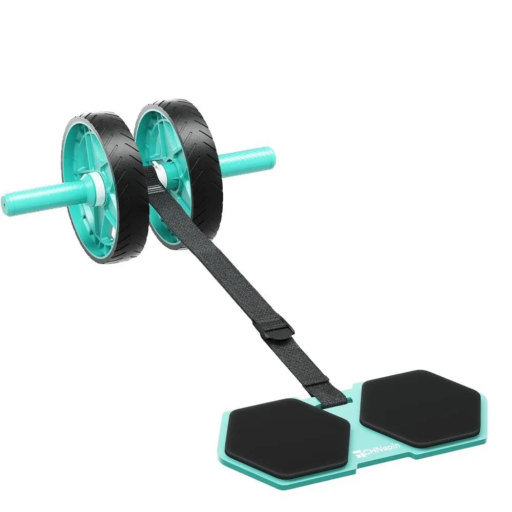 Dual-Wheel Ab Roller w/ Bands