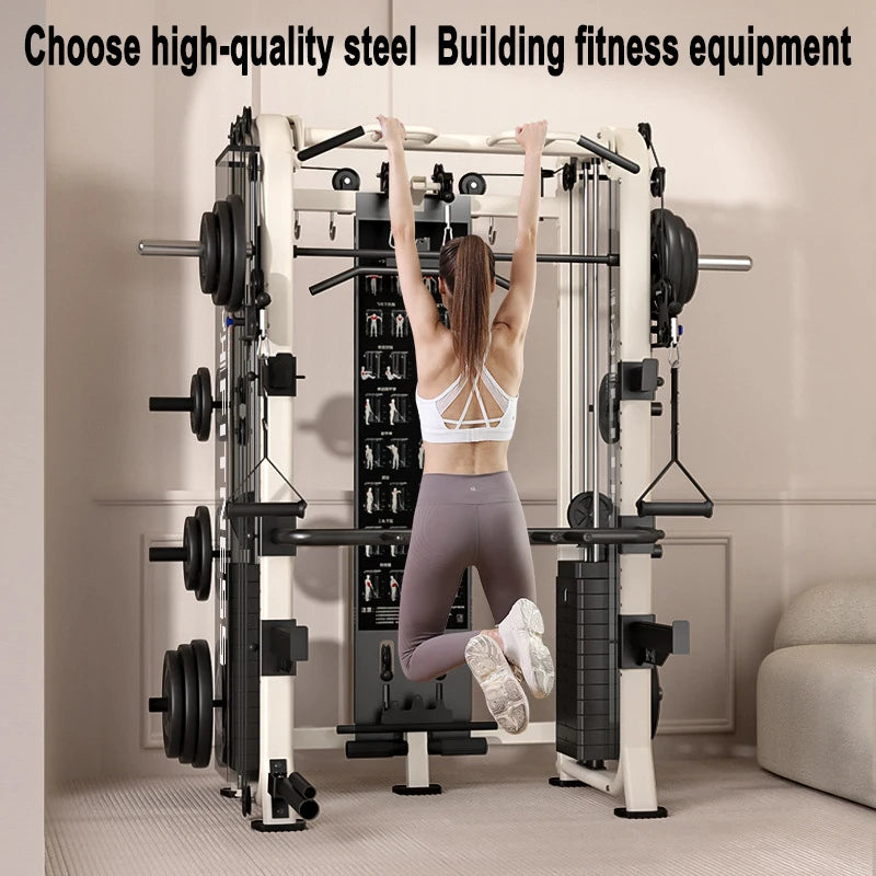 Squat And Bench Press Stand Multifunctional Machine Smith Comprehensive Trainer Flying Bird Gantry Frame Fitness Home Equipment