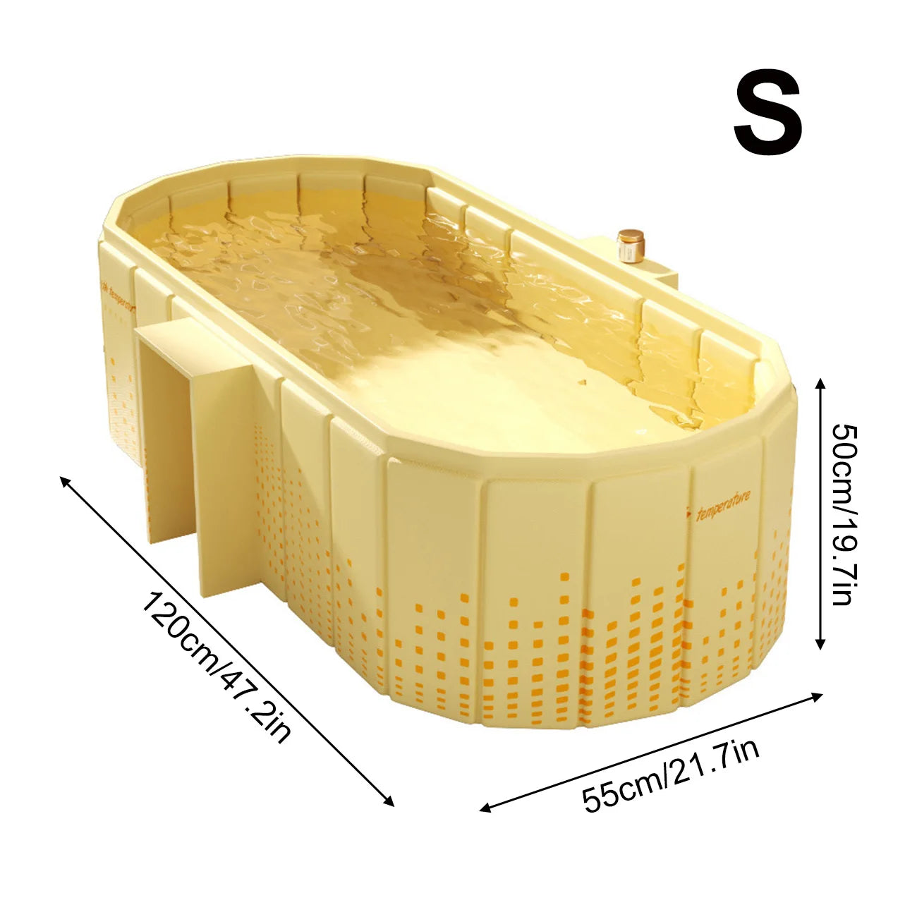 1PC Portable Bathtub Ice Bath Tub - Foldable Collapsible Bathtub for Adult Shower Bathroom Hot SPA