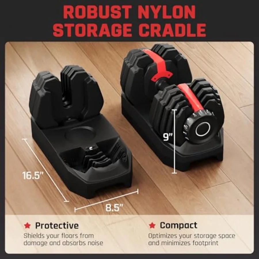 90LB Fast Adjust Dumbbell Set