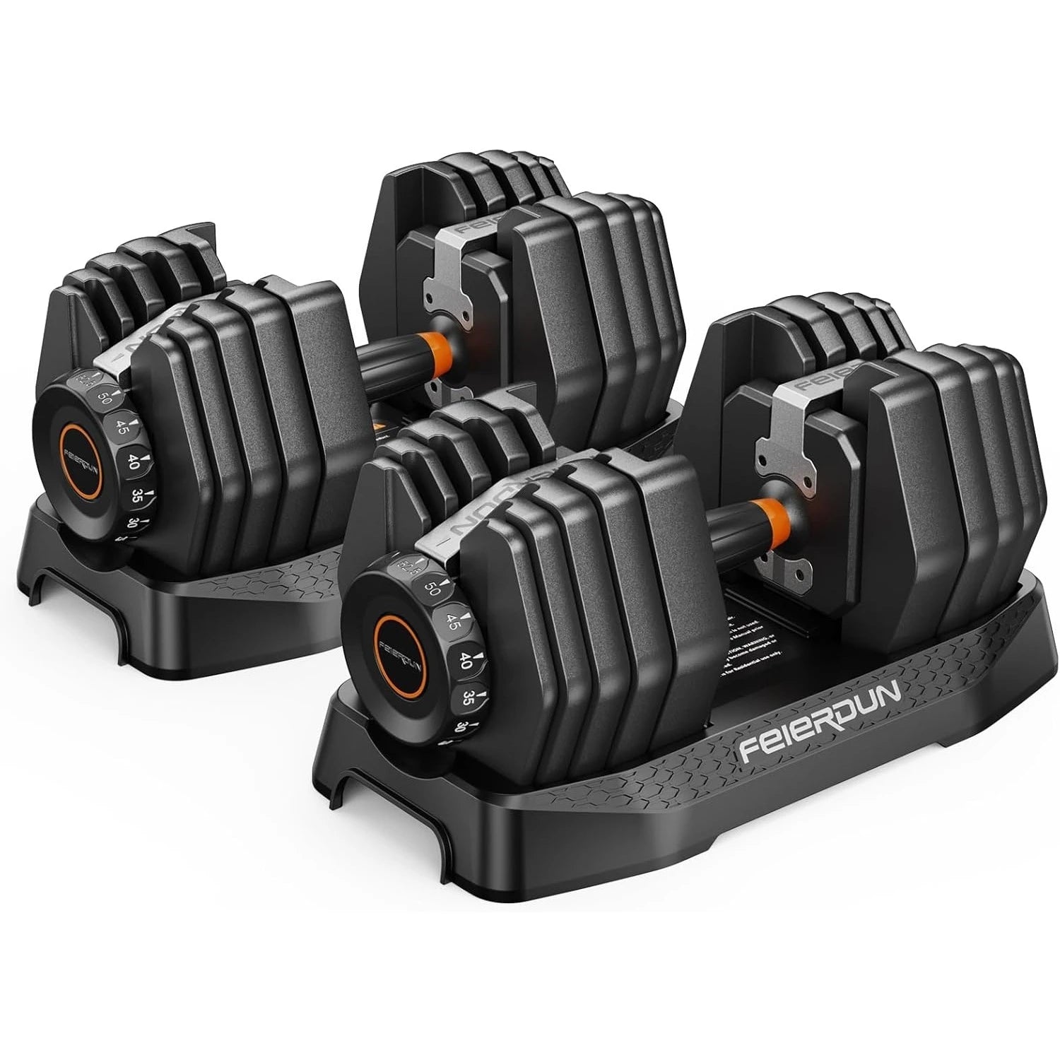 105LB Adjustable Dumbbell Set w/ Case