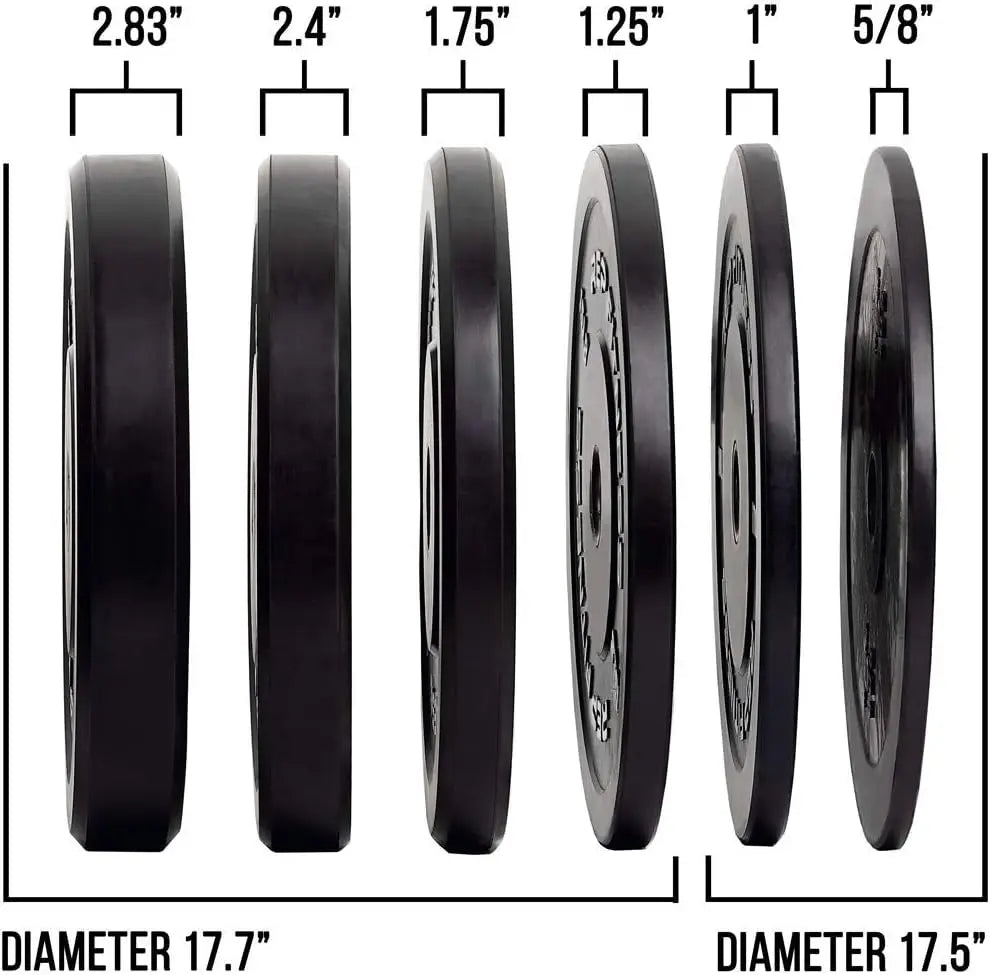 Bumper Plates for Strength and Conditioning Workouts and Weightlifting