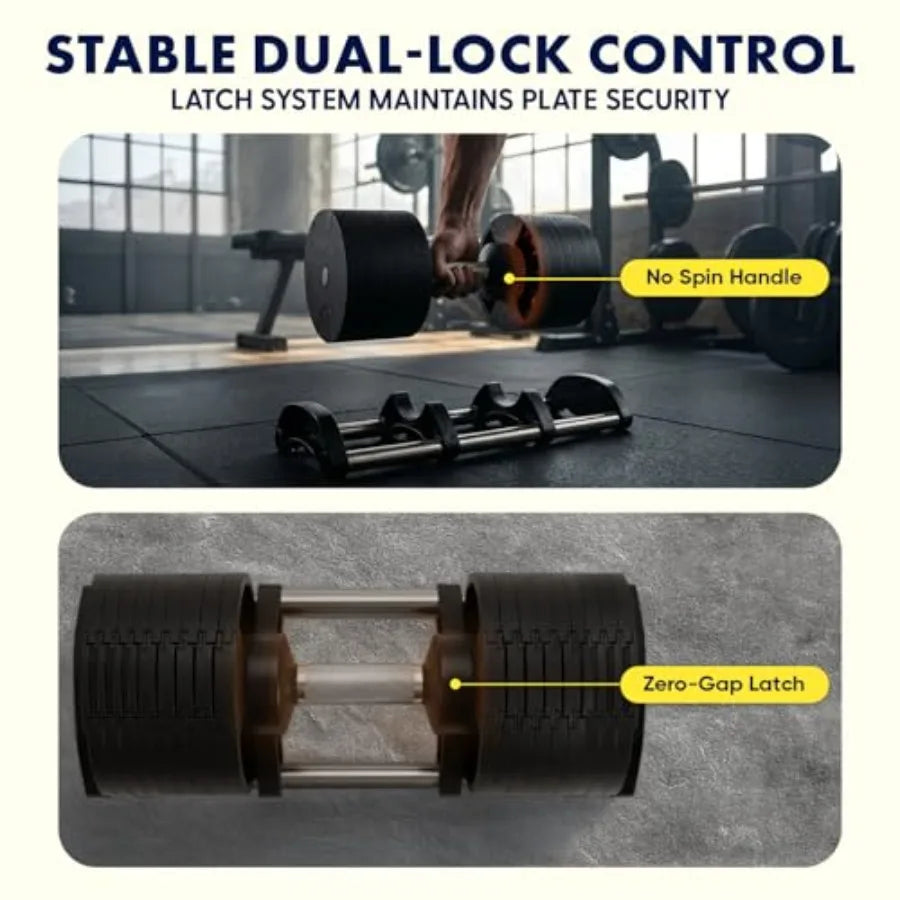 140LB Adjustable Dumbbell Set