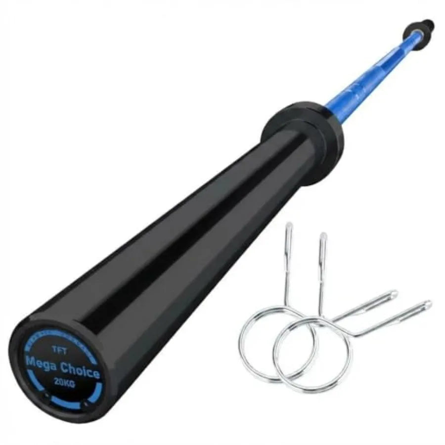 7FT Heavy Duty Barbell Bar for Weightlifting 1500LB Capacity with 4FT Short/EZ Curl Bar Fits 2 Plates Professional Strength Tra