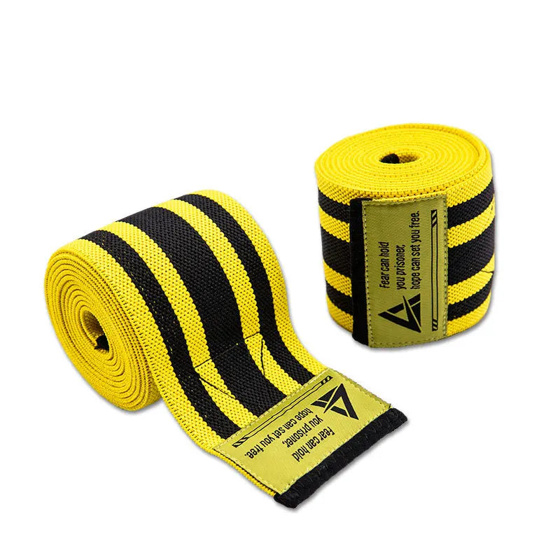 1Pair Knee Wraps Fitness Weight Lifting Elastic Bandage Compression Knee Support Sports Strap Knee Protector Bands Pad Sleeve 2M