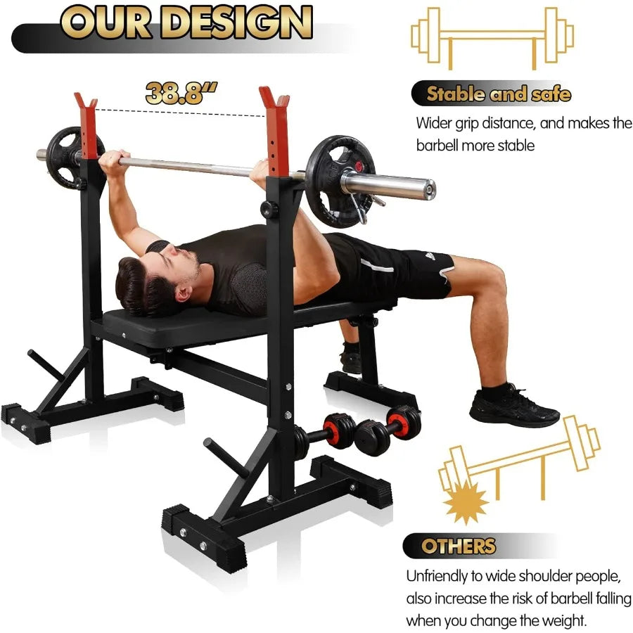 Bench Press with Squat Rack