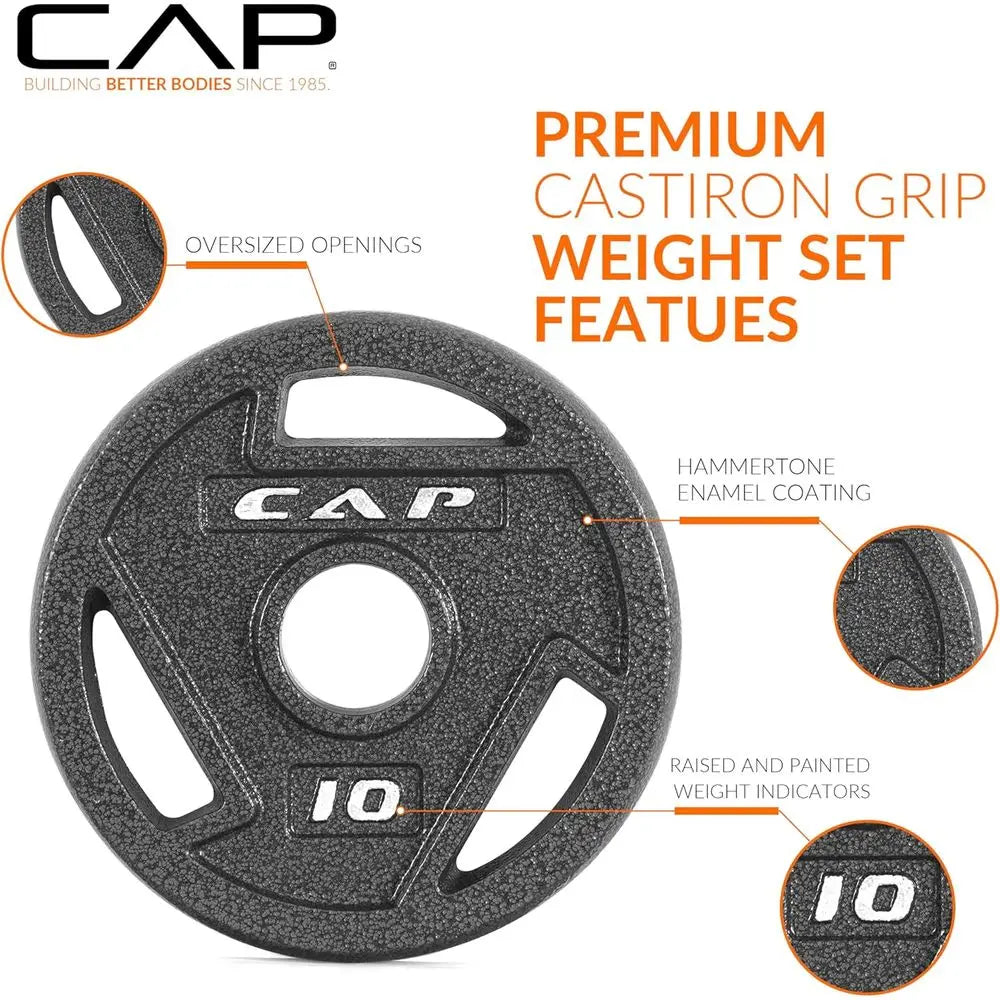 Elite Cast Iron Weight Plate Set